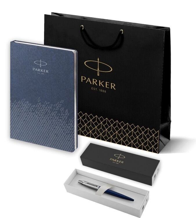 Подарочный набор Parker: Шариковая Ручка Parker Jotter Essential, Royal Blue CT и Ежедневник PL1951110_5403186