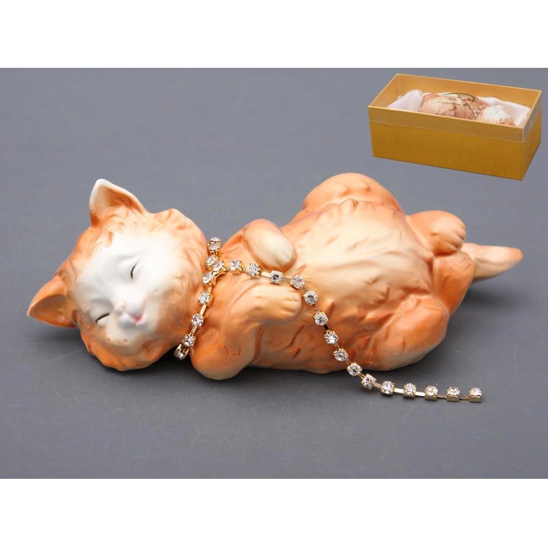 Фигурка Кошка с цепочкой