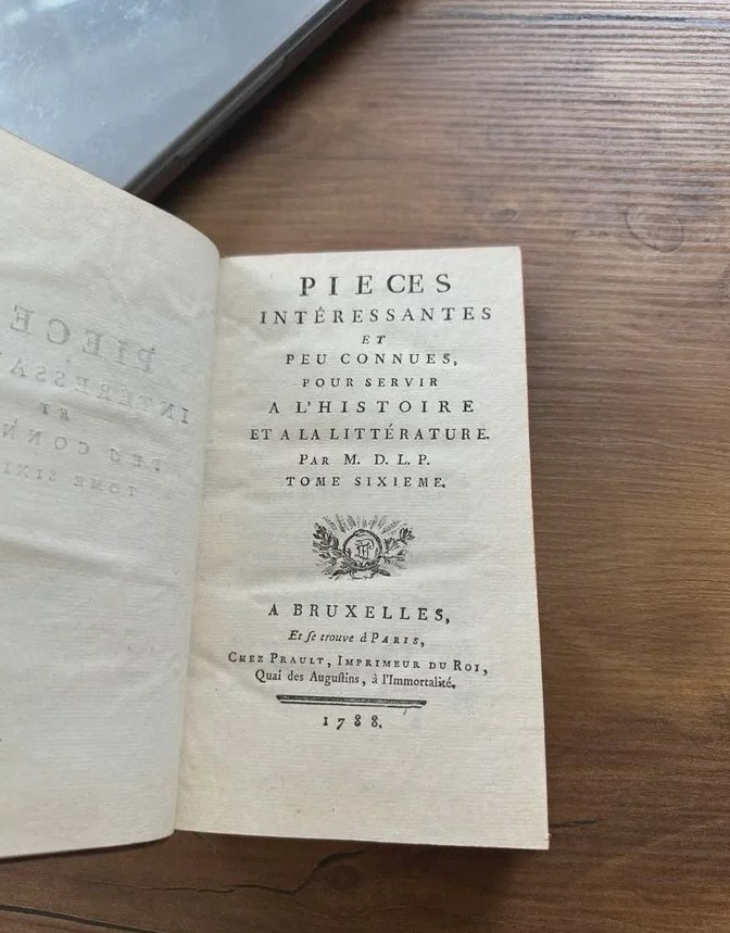1788 Малоизвестная история (из книг маркиза)