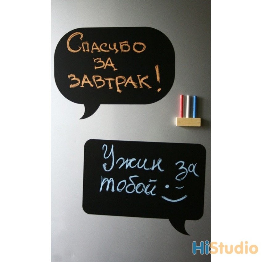 Магнитно-грифельная доска на холодильник Чат