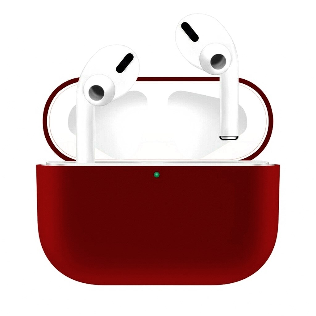 Силиконовый чехол Silicon Case для AirPods Pro (Бордовый)