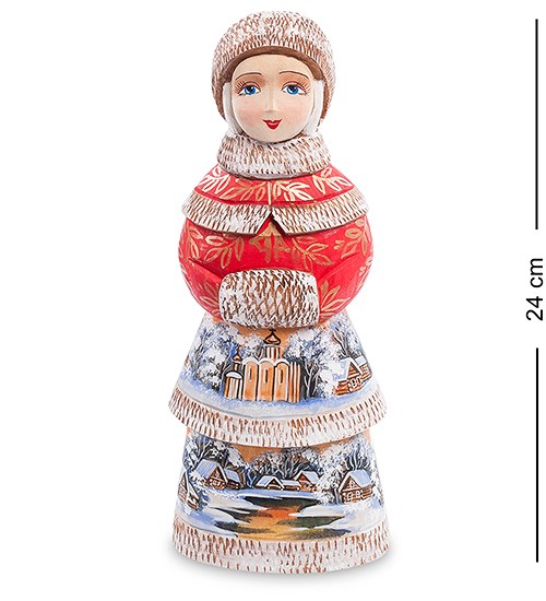 Фигурка Снегурочка с муфтой