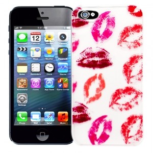 Чехол для iPhone 5 Lip prints