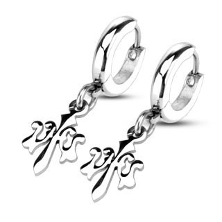 Серьга-кольцо SPIKES