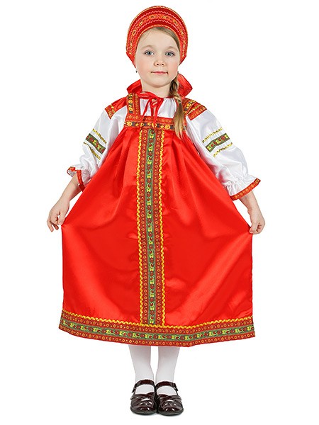 Купить русский народный костюм для девочки в Санкт-Петербурге недорого: интернет-магазин АРЛЕКИН