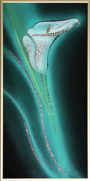 Картина с кристаллами Swarovski Калла-4