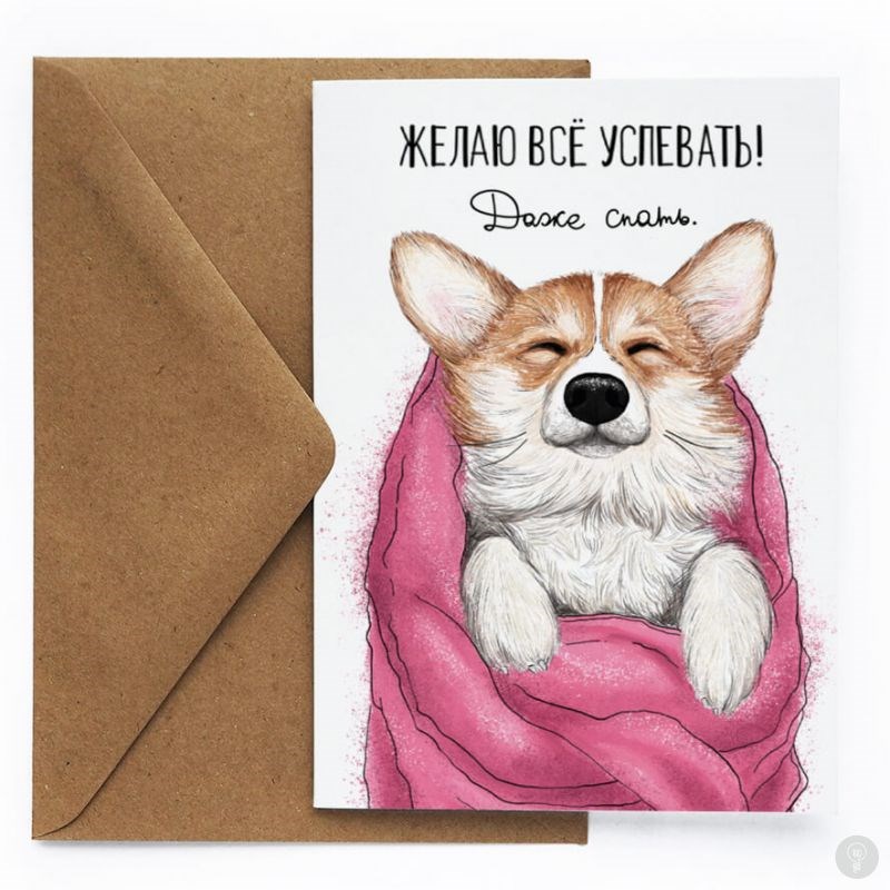 Открытка Успевать спать