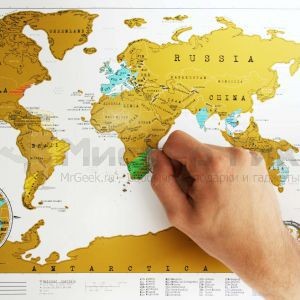 Карманная скрэтч-карта мира (на английском)