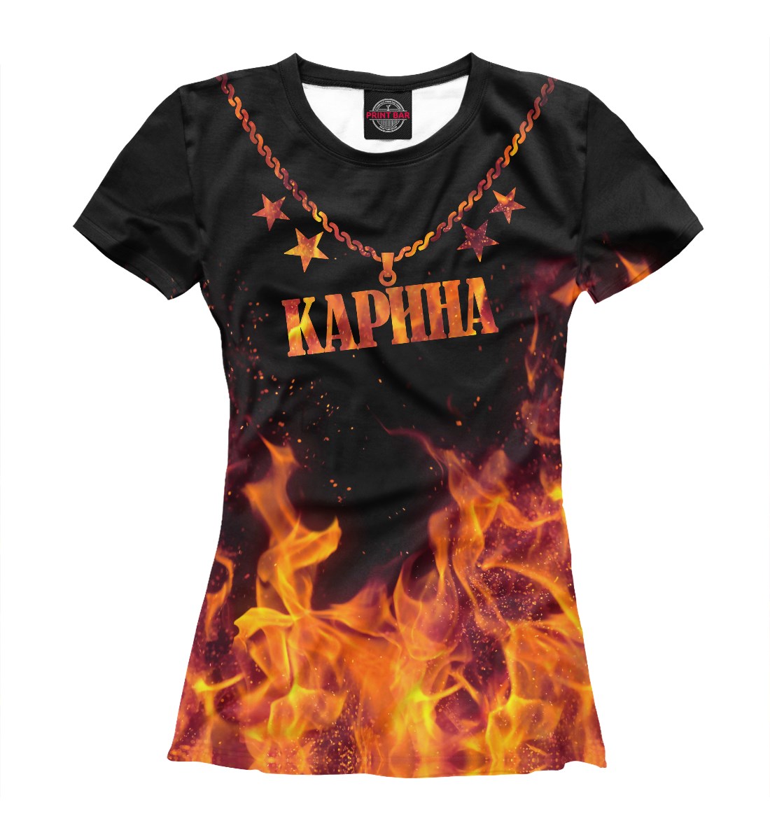 Женская футболка Карина