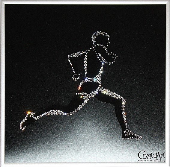 Картина Swarovski Легкоатлет