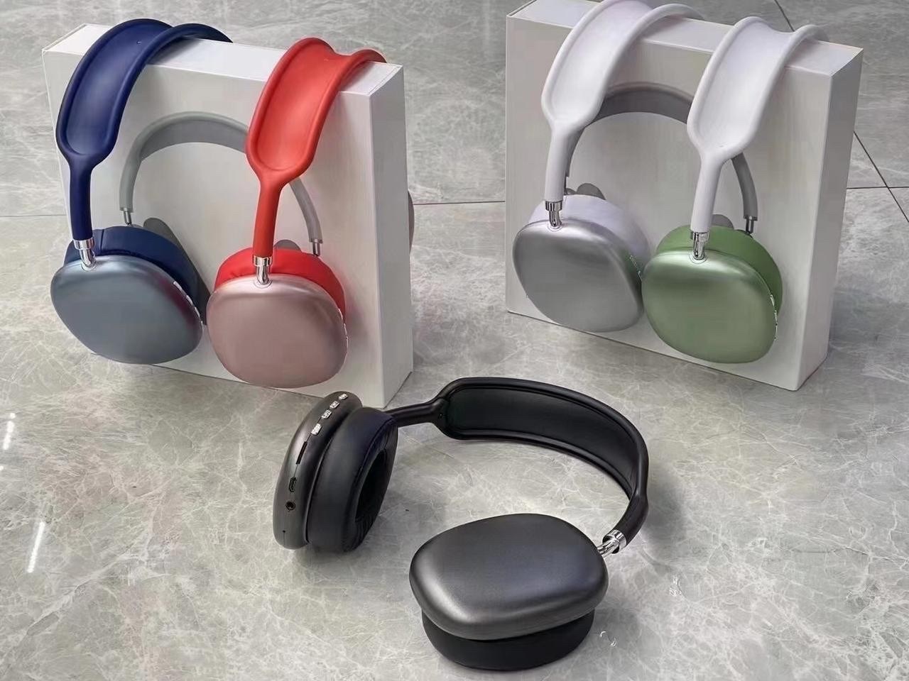 Беспроводные наушники Р9 Macaron Headphones, серебро