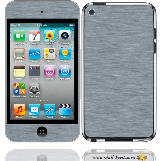 Наклейка Серебро (iPod Touch 4th. gen.)
