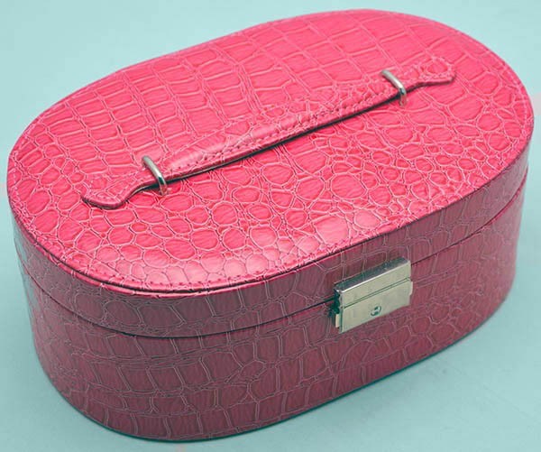 Розовая шкатулка для ювелирных украшений Valise