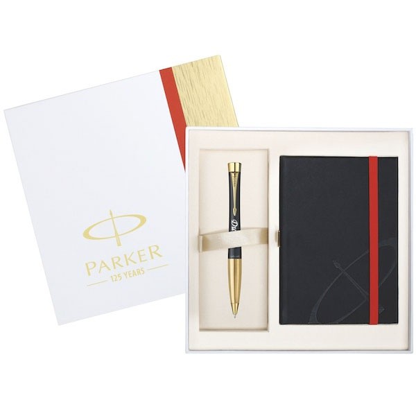 Набор (Parker шариковая ручка с гравировкой + блокнот)