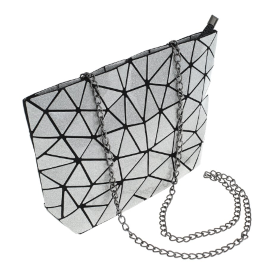 Женская сумка Musaa Geometric bags, silver