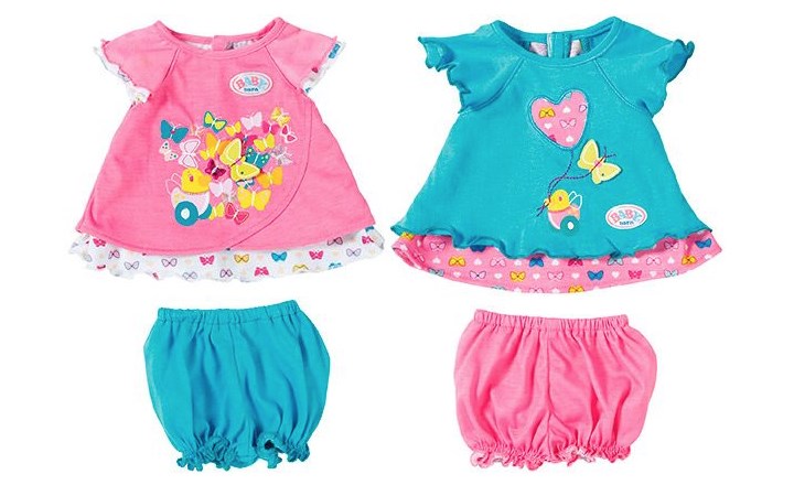 Комплект для куклы Baby Born Туника с шортиками