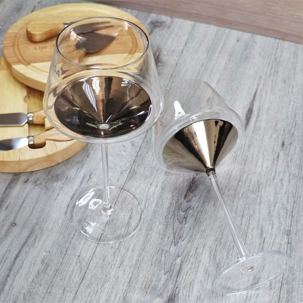 Пара бокалов для вина с гравировкой Ice Wine Platinum
