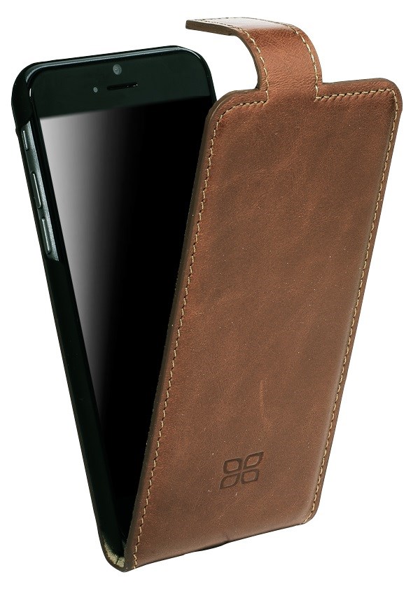 Бронзовый кожаный чехол-флип Bouletta для iPhone 6 / 6S