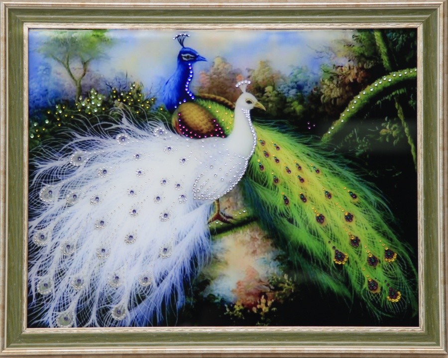 Картина Сваровски Королевские птицы