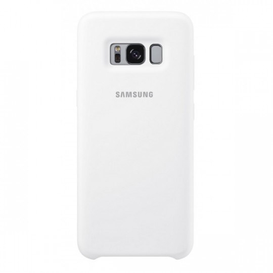 Чехол-накладка Samsung Silicone Cover для Galaxy S8+ белый