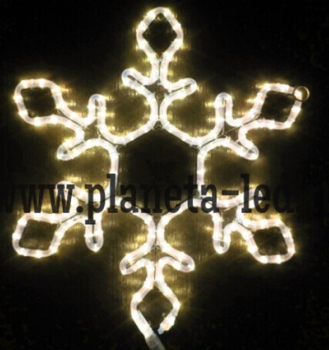 Светодиодная снежинка Flesi SNOWFLAKE-55x55-240V-WW