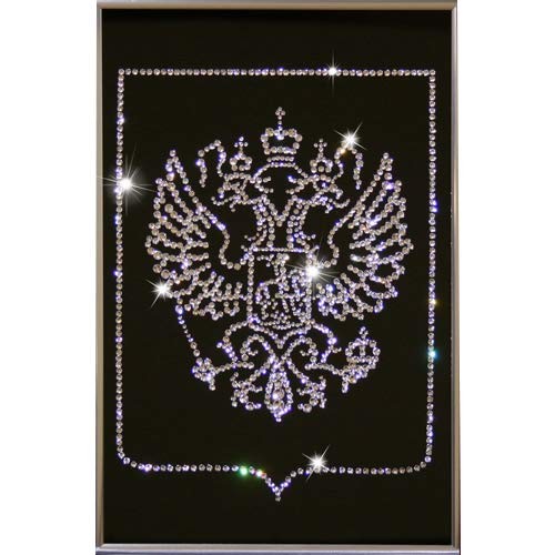 Картина с кристаллами Сваровски Герб России