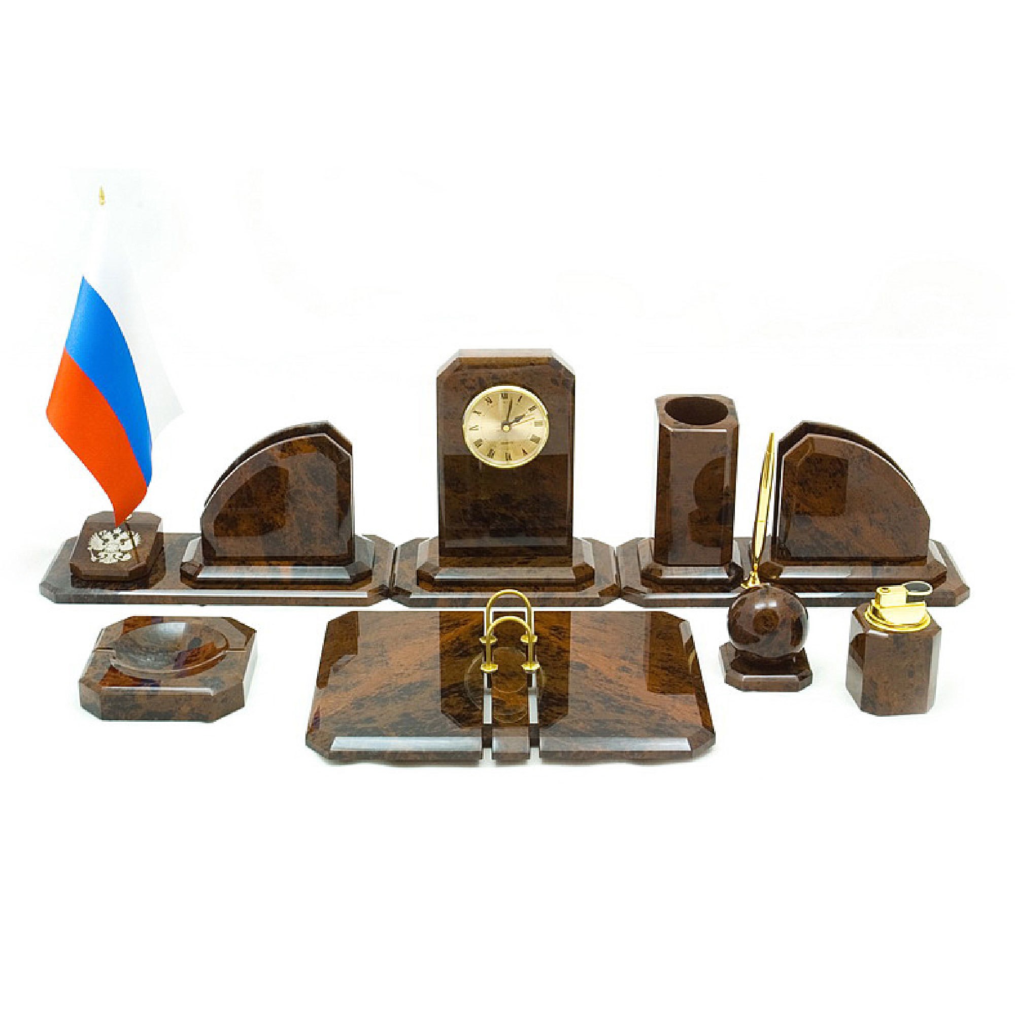 Настольный набор (обсидиан)