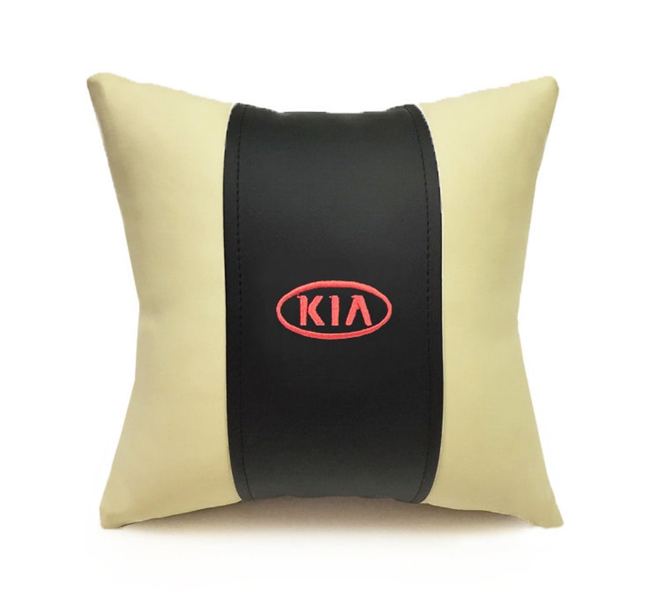 Декоративная подушка из экокожи KIA