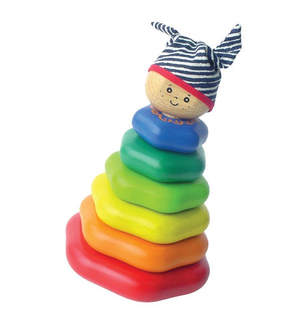 Развивающая игрушка I'm Toy Пирамидка, деревянная
