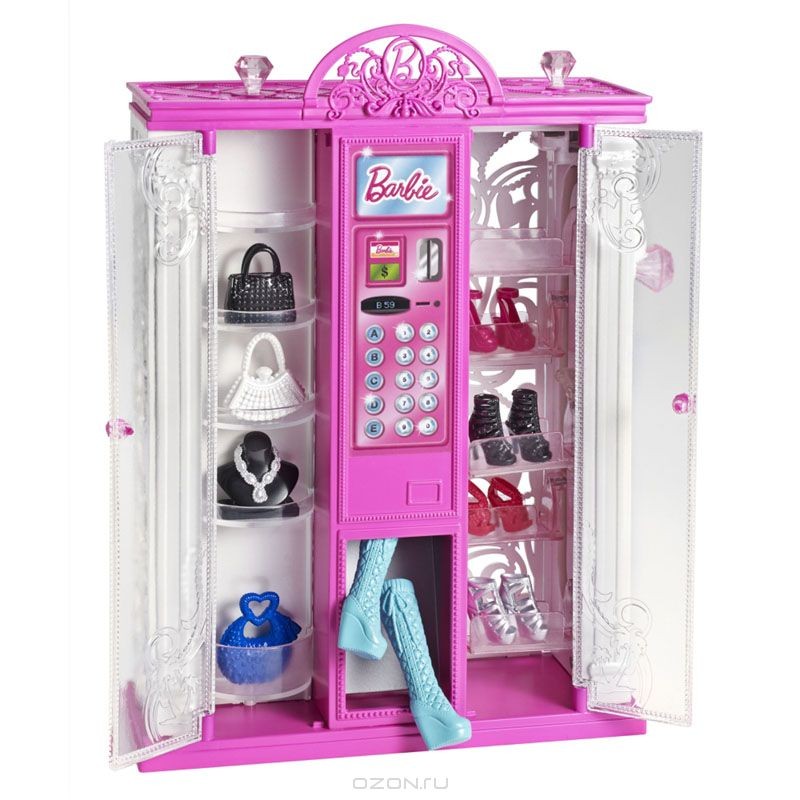 Торговый автомат модной одежды Barbie