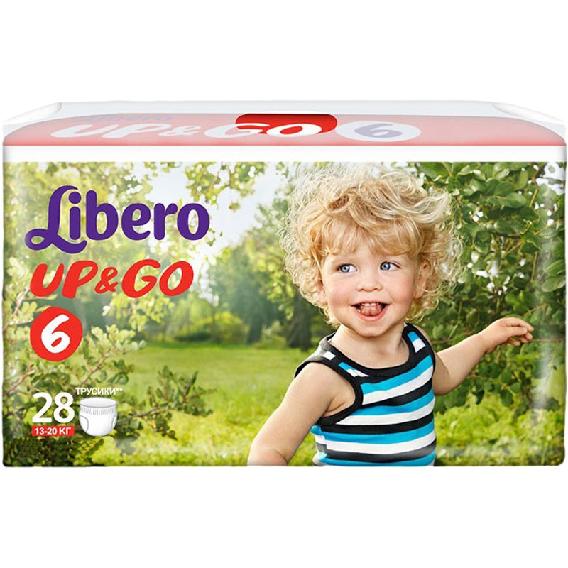 Трусики-подгузники Libero Up & Go Jumbo XL (13-20 кг) 28 шт.