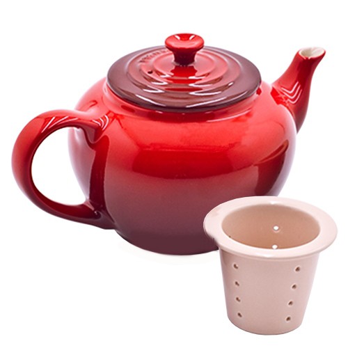 Заварочный чайник с ситечком Le Creuset (0,65 л), бордовый