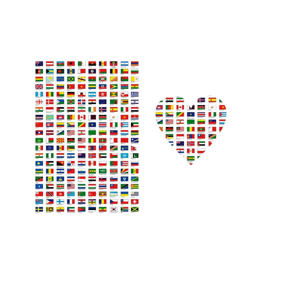 Красивая обложка для паспорта Flags