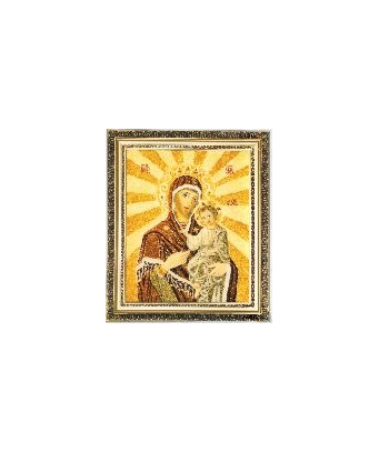 Икона из янтаря Пресвятая Божья Матерь Смоленская