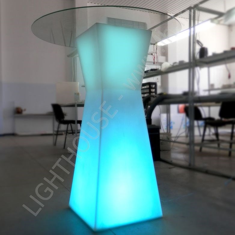 Светящийся стол Arcoro 220V RGB (стекло в комплекте)