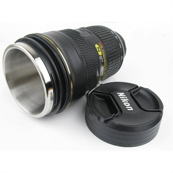 Кружка термос объектив Nikon 24-70mm