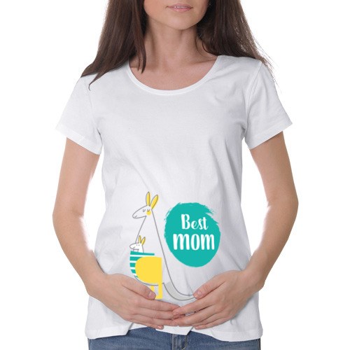 Футболка для беременных Best mom