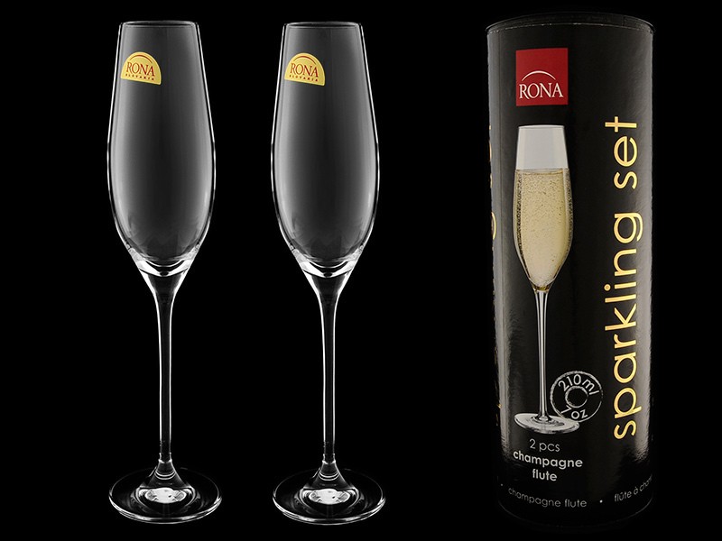 Набор бокалов для шампанского в тубусе Sparkling set