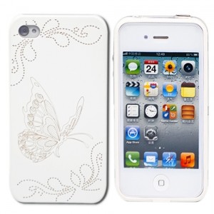 Чехол для iPhone 4/4S White Butterfly из серии Tune