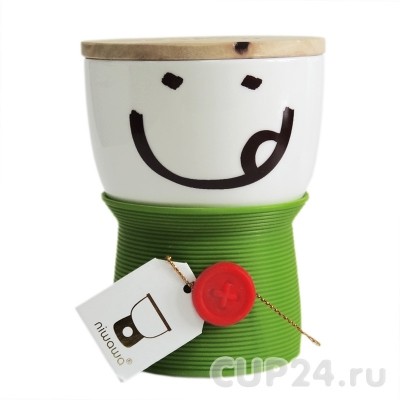 Кружка «Пуговица» (зеленая)