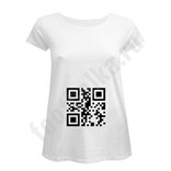 Футболка для беременных Baby Inside / QR код /