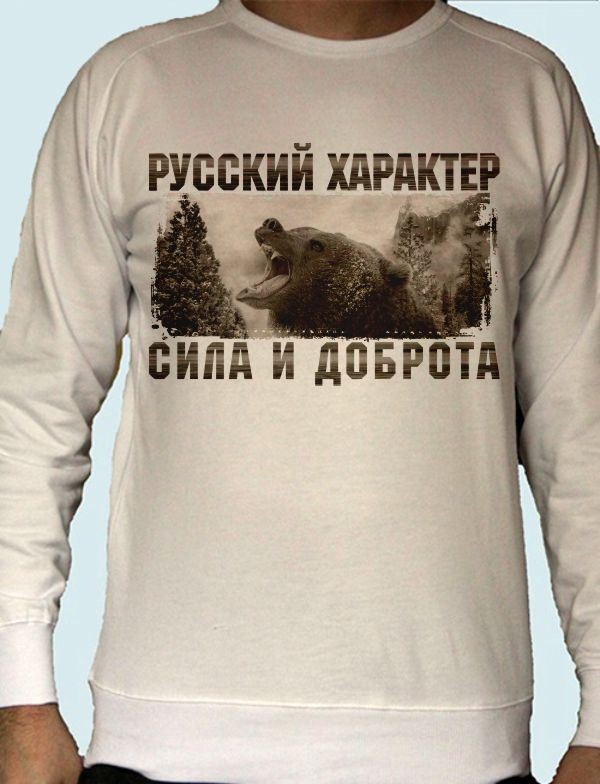 Мужская толстовка Русский характер