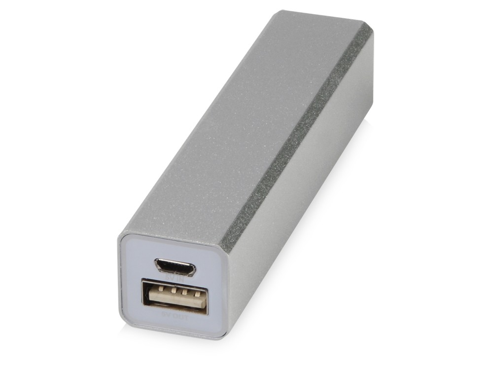 Серое портативное зарядное устройство Брадуэлл 2200 mAh
