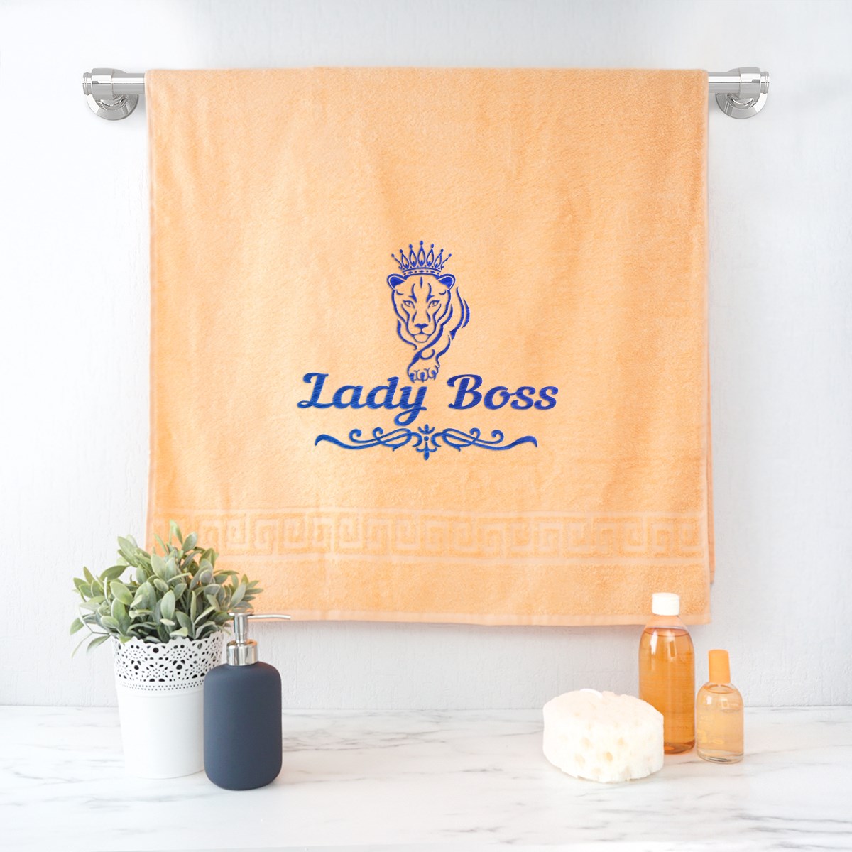 Полотенце LadyBoss (персиковое)
