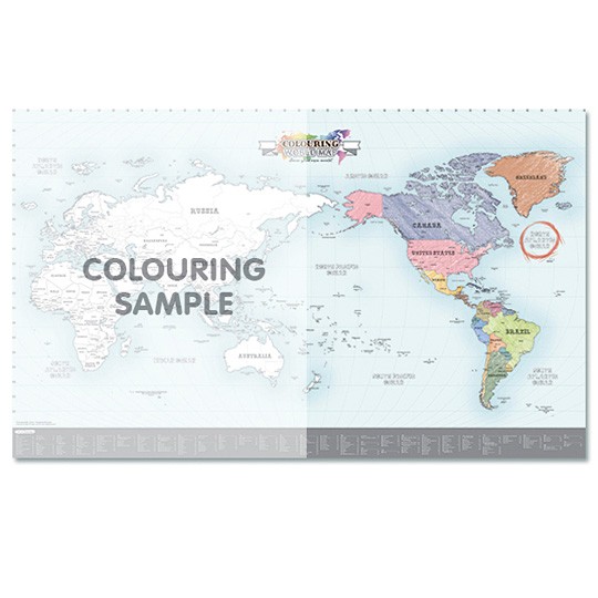 Карта мира-раскраска Color