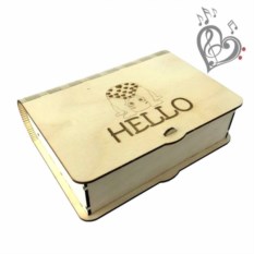 Музыкальная шкатулка в подарок новорожденному Hello