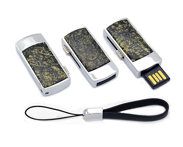 Флеш карта с камнем змеевик, 32GB