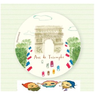 Карманное зеркало Arc de Triomphe