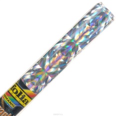 Голографическая бумага Folia Магия, самоклеящаяся, серебристая (40x100 см)