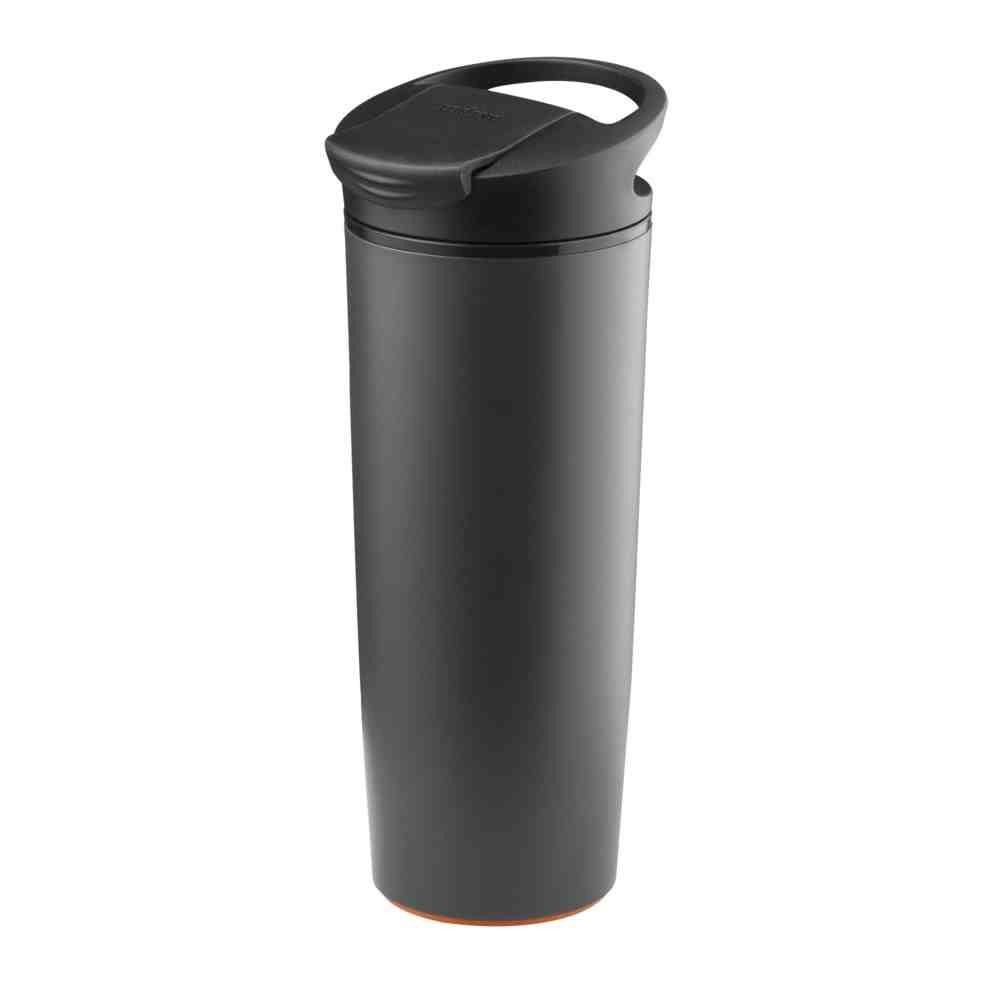 Черная непадающая термокружка FixMug
